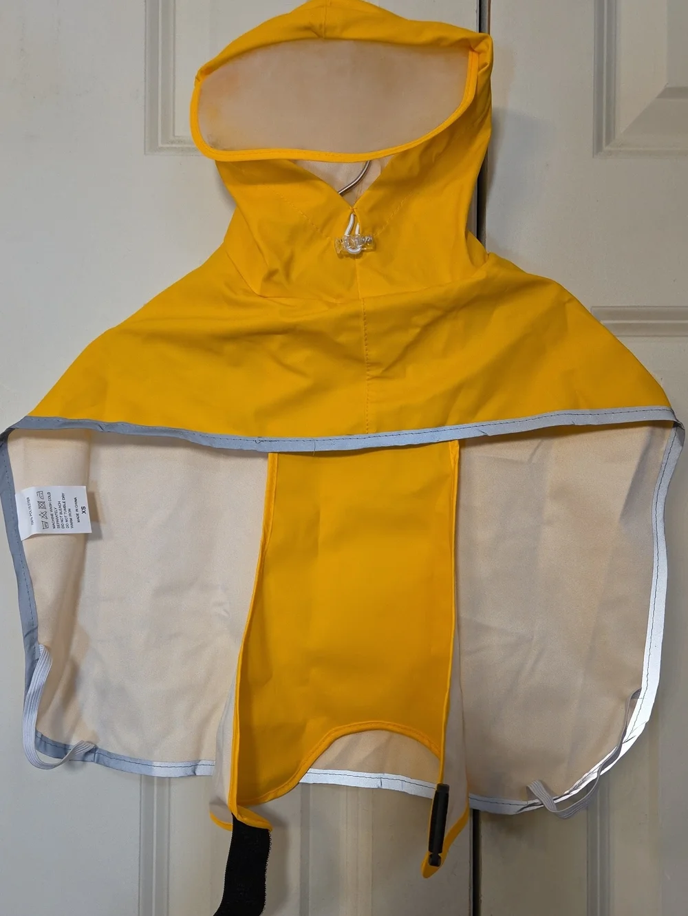 Dogs Yellow Rain Hooded Cape - Unbranded